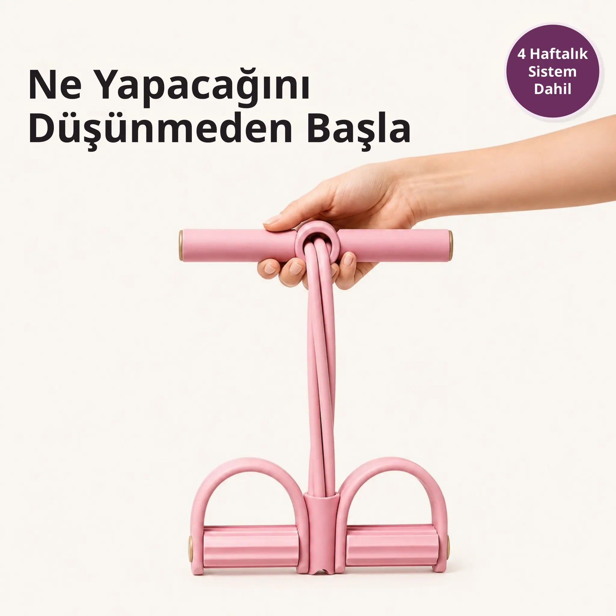 Pedallı Direnc Bandı Egzersiz Aleti