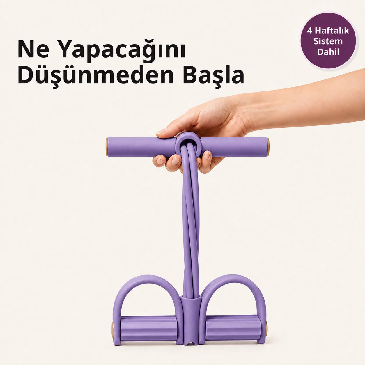 Pedallı Direnc Bandı Egzersiz Aleti